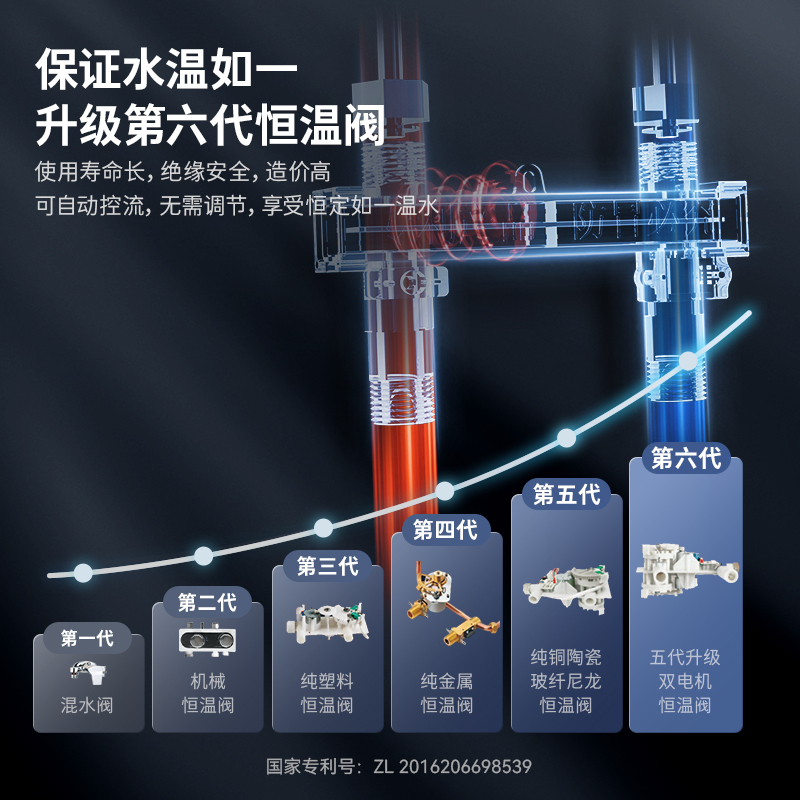 THOMSON法国THOMSON汤姆逊即热电热水器8800W智能恒温速热免储水水电分离无胆不结垢家用超薄DJ3