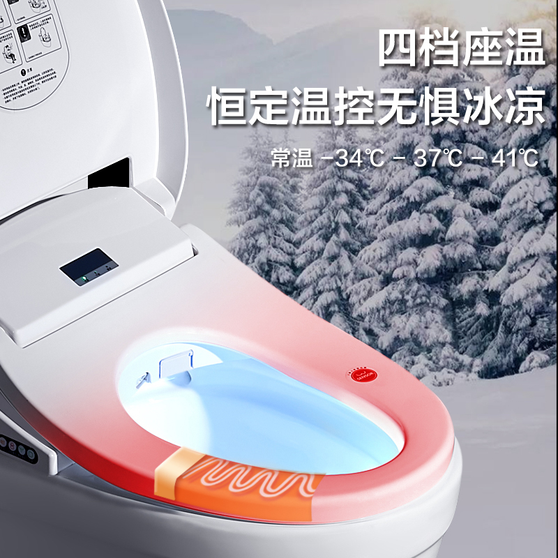 德国智能马桶盖即热式遥控烘干妇洗器全自动家用坐便器盖板