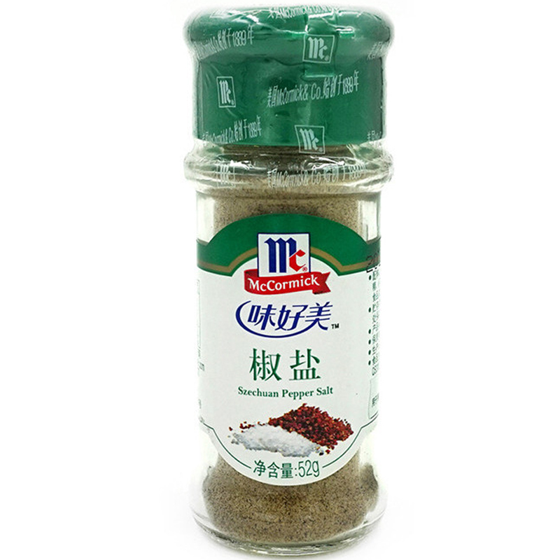 味好美 椒盐52克/瓶调味品调味料卤包香料 家庭装调料烧烤调味料手抓饼 厨房调料