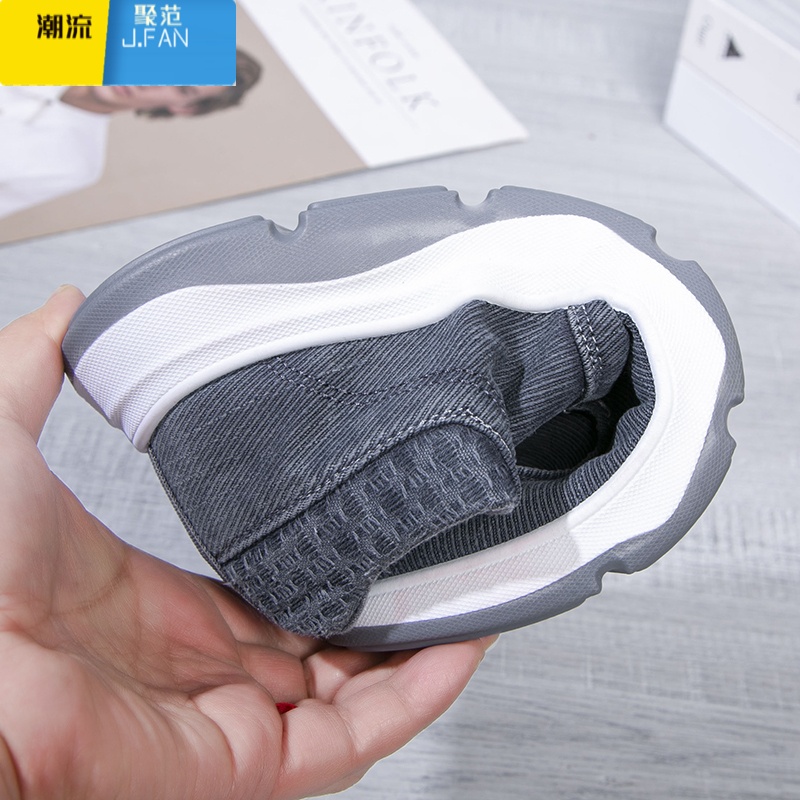 聚范中老年休闲爸爸布鞋一脚蹬帆布鞋春季新款男鞋厚底轻便干活工作鞋高清大图