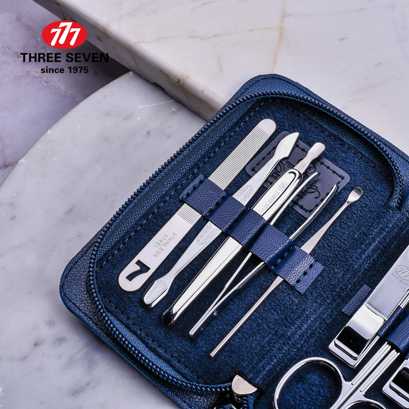 (THREE SEVEN777)指甲修护套装9件套TSM-721(蓝色、棕色)高清大图