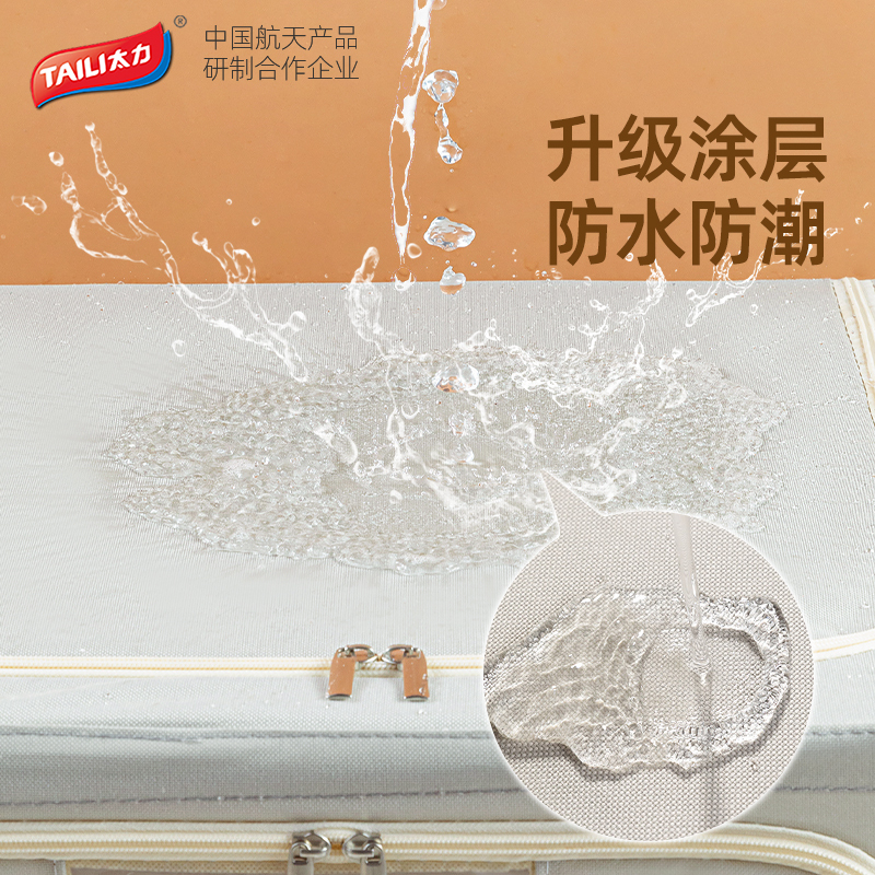 太力衣服收纳箱袋可折叠牛津布百纳箱筐家用布艺衣物被子整理箱盒高清大图