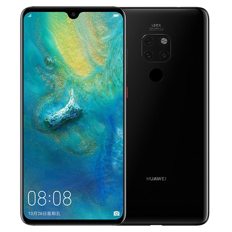 华为/HUAWEI Mate 20 亮黑色 6GB+64GB 麒麟980芯片全面屏徕卡三摄移动联通电信4G全网通手机