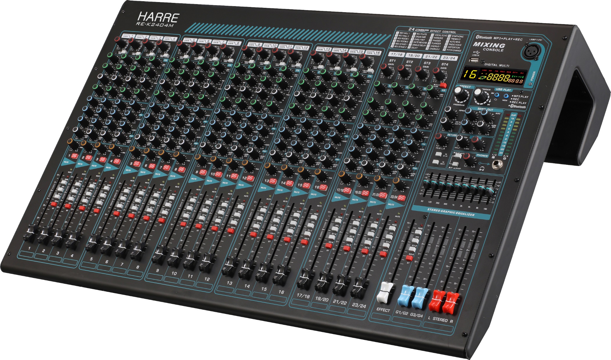 调音台[24路输入4编组输出] HARRE RE-K2404M高清大图