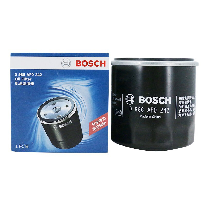 博世(BOSCH)机油滤清器/机滤/机油滤芯0986AF0242(雪佛兰赛欧/别克凯越/英朗/乐驰/五菱荣光)