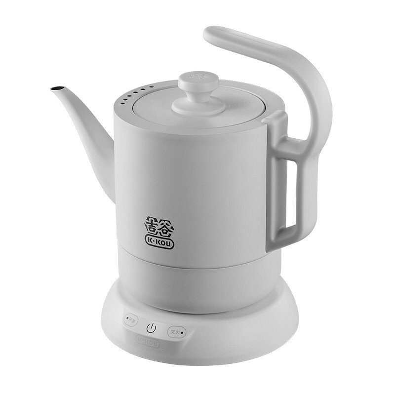 吉谷TA002随手泡提梁电茶壶不锈钢茶壶恒温烧水壶 TA002白色