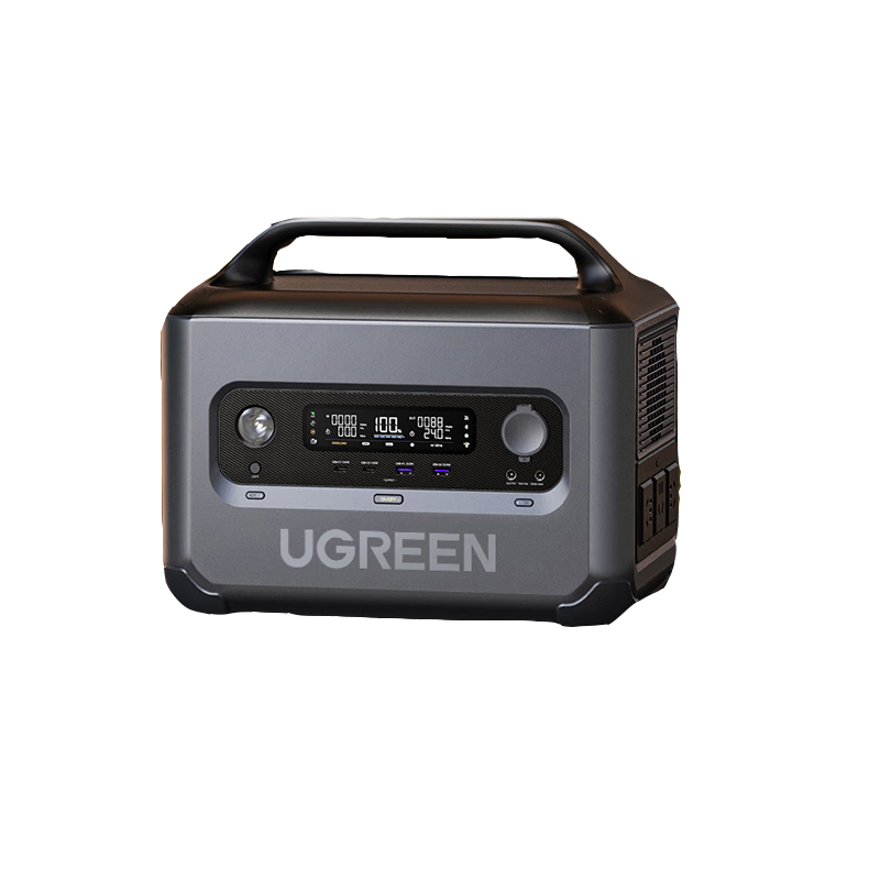 绿联(UGREEN)【磷酸铁锂】户外电源GS1200W大功率 1度电大容量停电应急备用电源220V快充移动储能 自驾露营