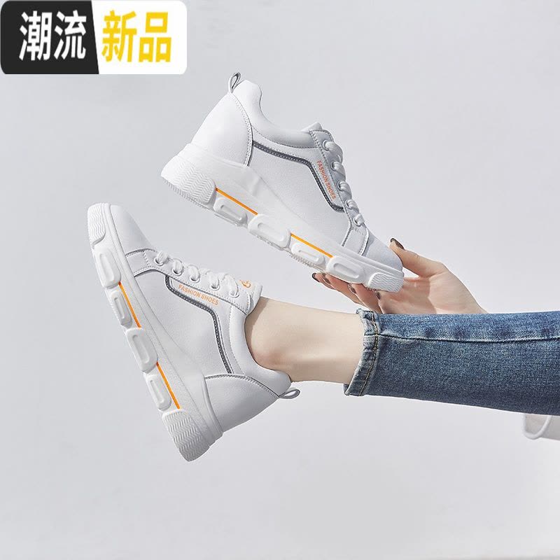 小白鞋女2020春季女鞋百搭ulzzang板鞋网红运动鞋内增高休闲鞋子 广赫帆布鞋图片