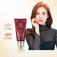韩国原装进口谜尚MISSHA魅力润颜修容霜SPF42/PA+++[23号]50ml气垫霜大红bb粉底遮瑕保湿防晒正品