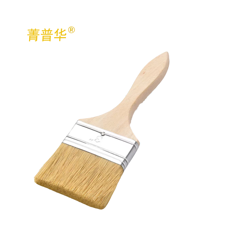 菁普华油漆工业毛刷子加厚猪鬓刷清洁扫地刷3寸高清大图