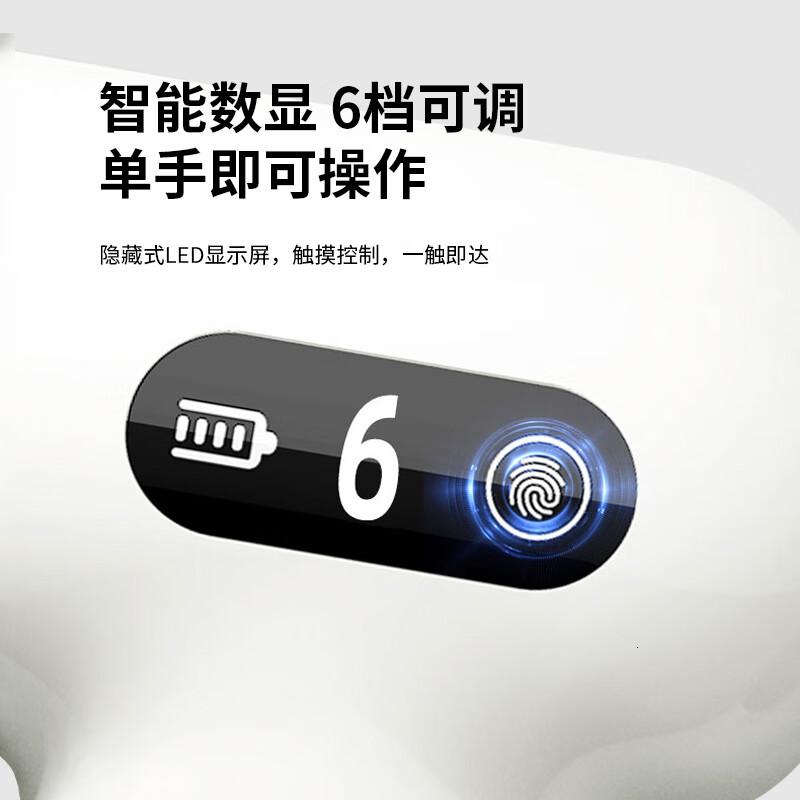 美仕达(Misida)筋膜枪按摩器专业级迷你便携式家用健身肌肉放松仪肩经颈椎腿足腰部 生日礼物男送女爸妈MS-J06 白高清大图