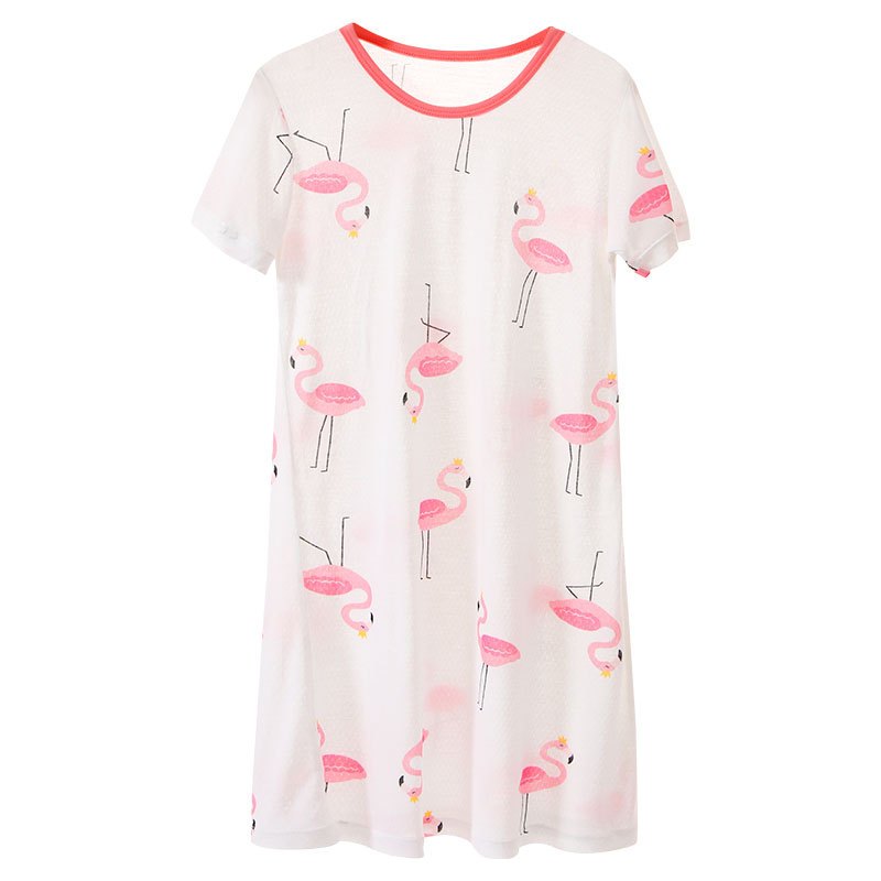 KIDS MAM&DAD夏天女童短袖睡裙柔糯冰爽儿童睡衣宝宝空调服家居服