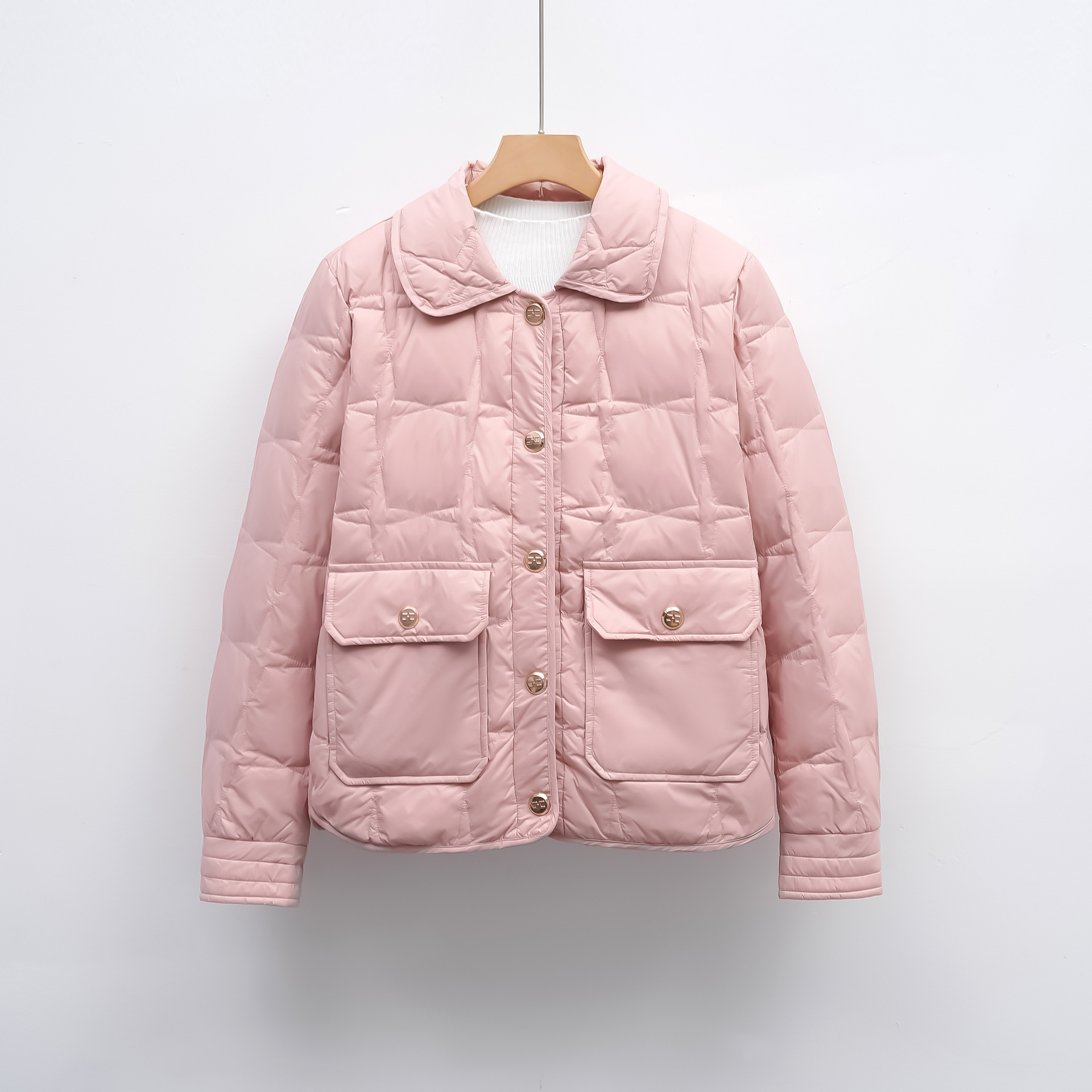 羽绒服新国标90绒女新款冬季休闲时尚韩版百搭羽绒外套高清大图