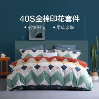 水星旗下百丽丝家纺全棉三四件套纯棉网红款被套学生宿舍巴赫幻想