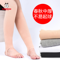 巴布豆配饰儿童连裤袜春秋薄款女童踩脚打底裤加厚肉色肤色光腿神器舞蹈袜子SML3-13岁