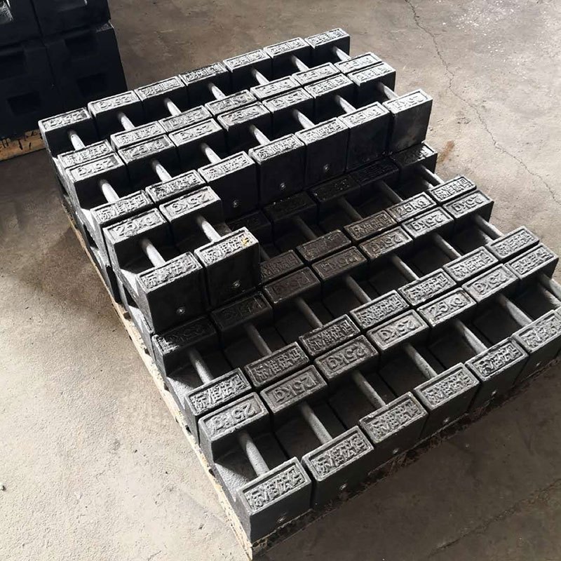 XING GUO LH 锁型铸铁砝码 地磅校准砝码标准法码电梯配重铁块 100KG