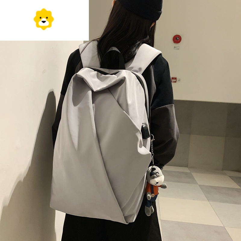 FENGHOU书包男简约大容量男士背包双肩男大学生电脑包旅行休闲运动款便携双肩包高清大图