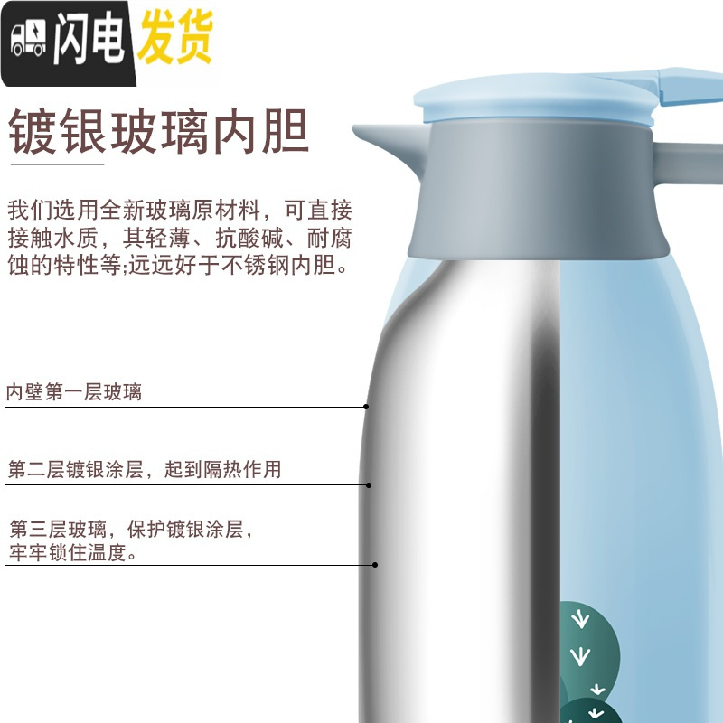 三维工匠保温水壶家用小暖壶保温杯大容量小型热水瓶保温瓶开水瓶宿舍暖瓶 猫1.0