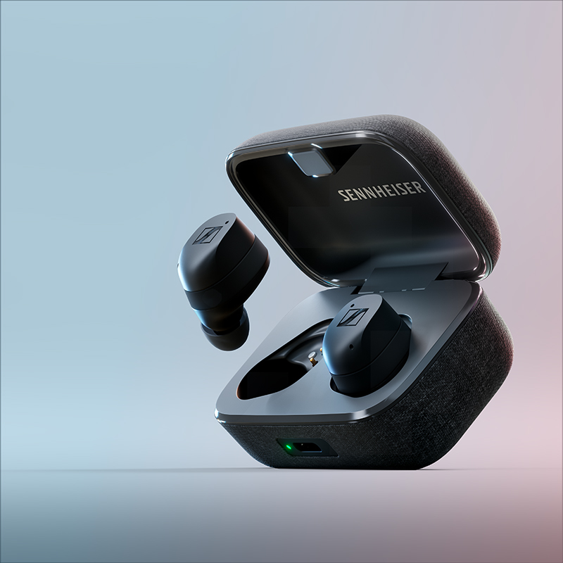 森海塞尔(Sennheiser)MOMENTUM 真无线三代蓝牙主动降噪运动耳机 入耳式音乐耳机 黑色高清大图