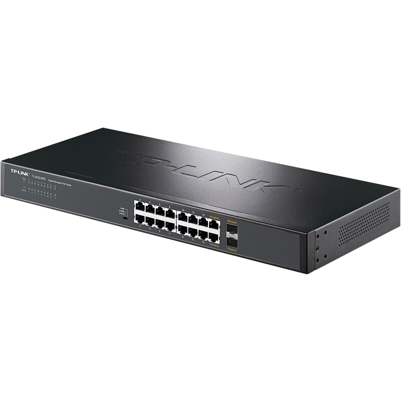 TP-LINK 云交换 TL-SG2218PE 全千兆云管理PoE交换机 18口Web网管 企业级分流器 分线器
