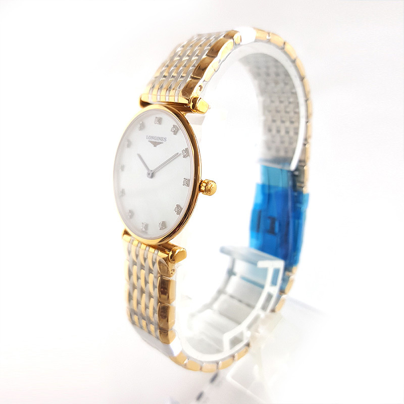 [二手]正品 浪琴 LONGINES 嘉岚 石英 29MM女表 珍珠贝母表盘 原镶钻 99新