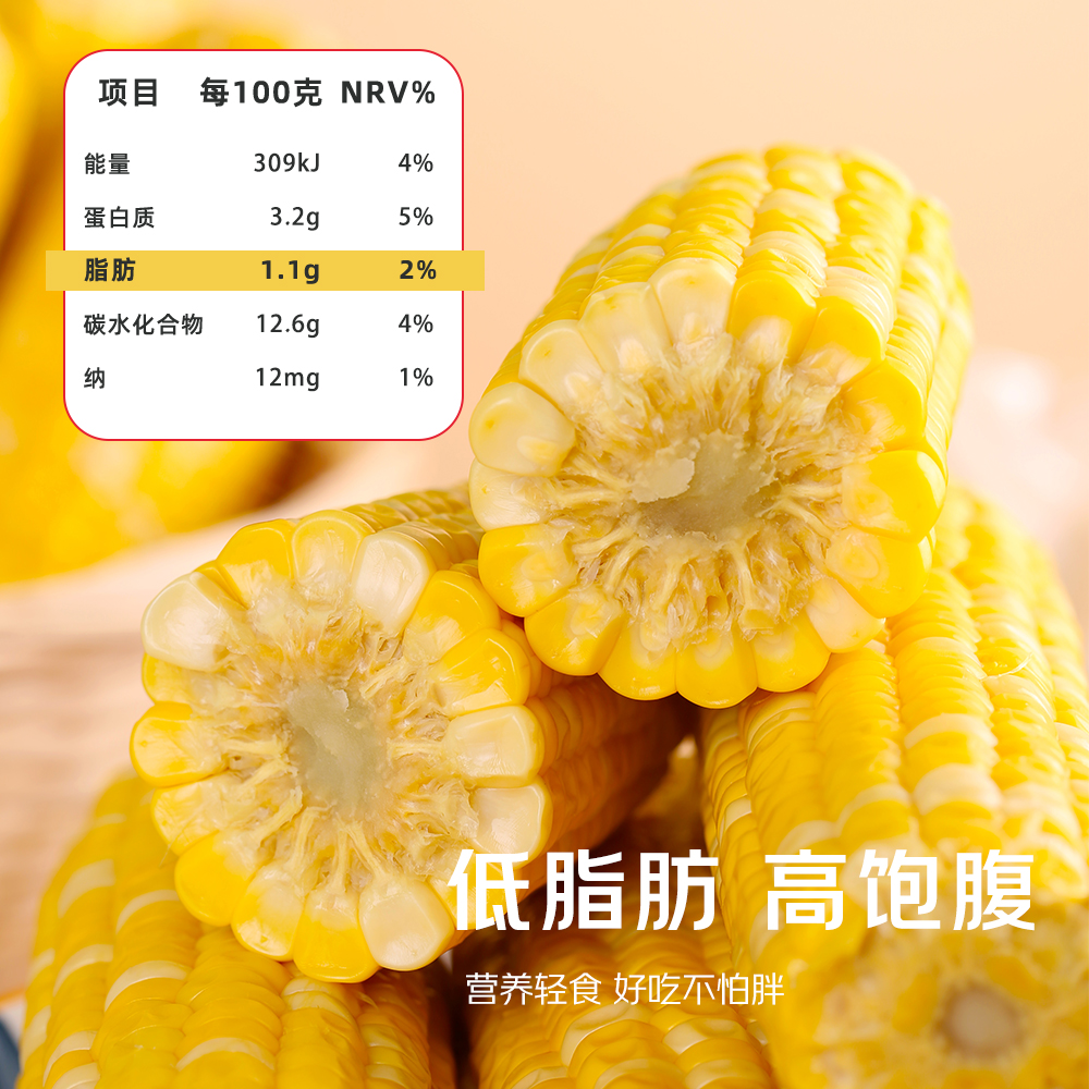 精选甘肃水果玉米220g*10根真空包装甜玉米低脂代餐粗粮零食开袋即食高清大图