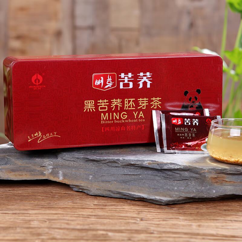 明芽苦荞茶四川大凉山全胚芽苦荞麦花草茶花茶400g