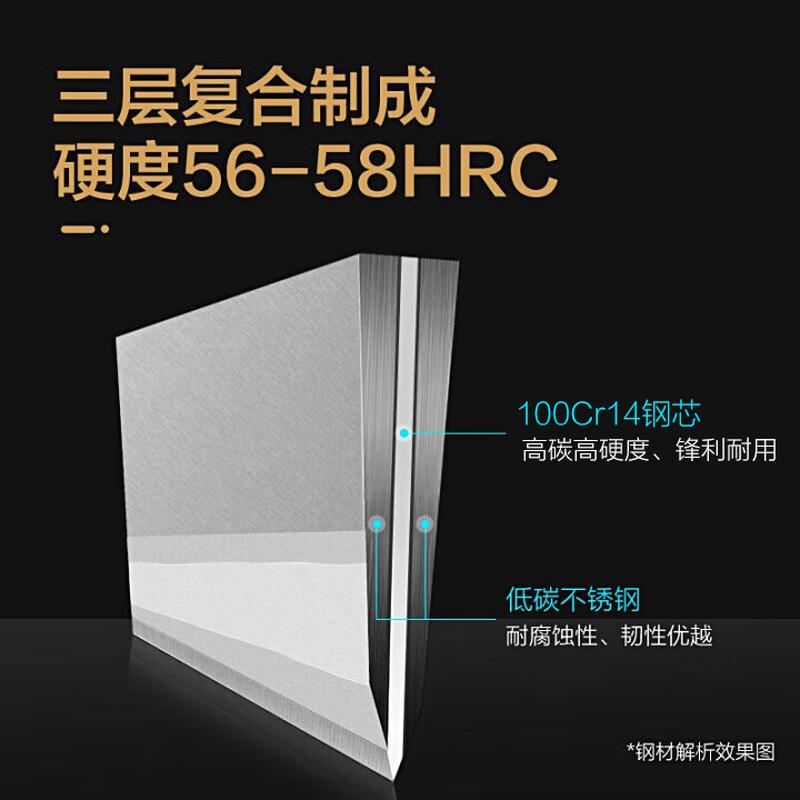 十八子作刀具套装高品位V金钢材佳品家用阳江十八子菜刀七件套S1016V金套刀【S1016】7件套