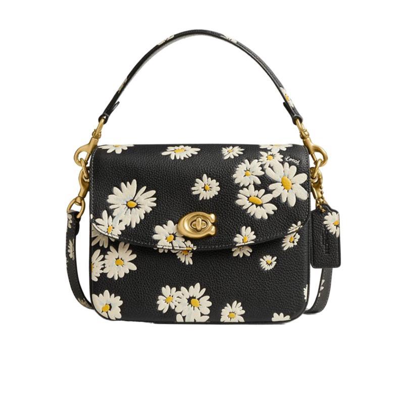 COACH 蔻驰(COACH)女士单肩包小巧精致花卉印花多功能口袋可拆卸肩带日