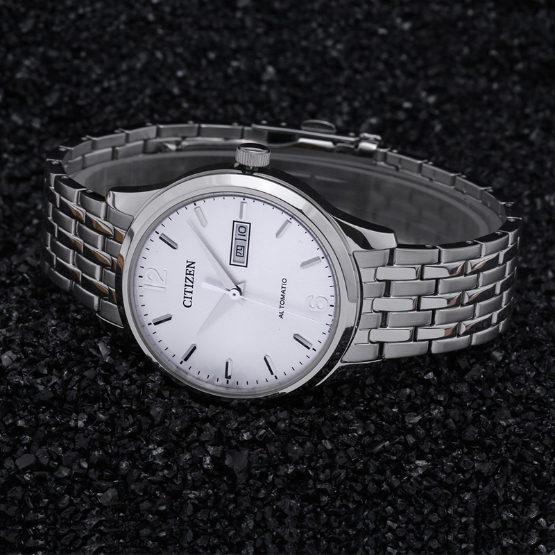 西铁城citizen手表时尚自动机械不锈钢带休闲男表nh750053ab