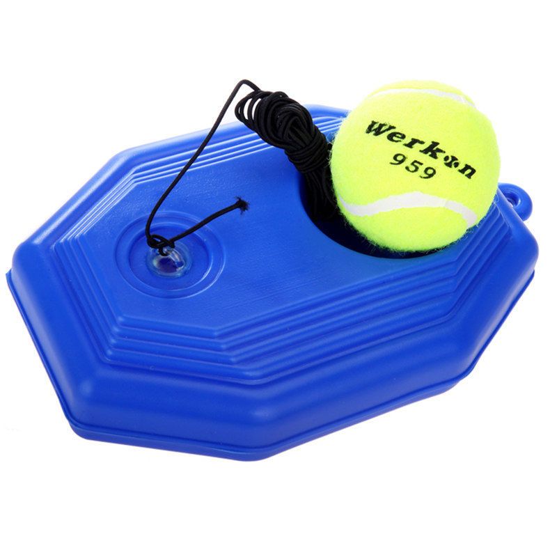 黑线球3个底座单人训练带线网球带绳练习网球练习器训练器底座