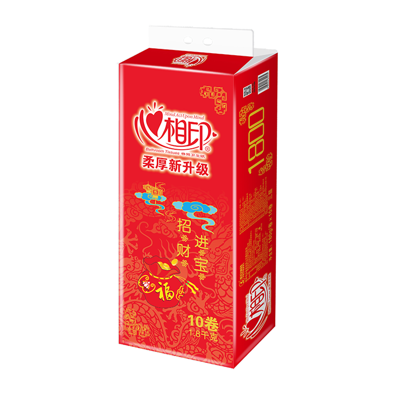 心相印 卷纸 冬已系列 3层180克*10卷 卷筒卫生纸