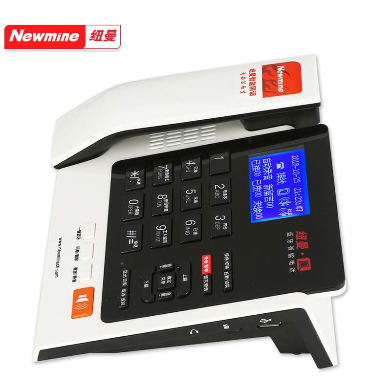 纽曼(Newman) HL2008TSD-358(R)蓝牙双模APP智能录音电话机可接打录手机通话