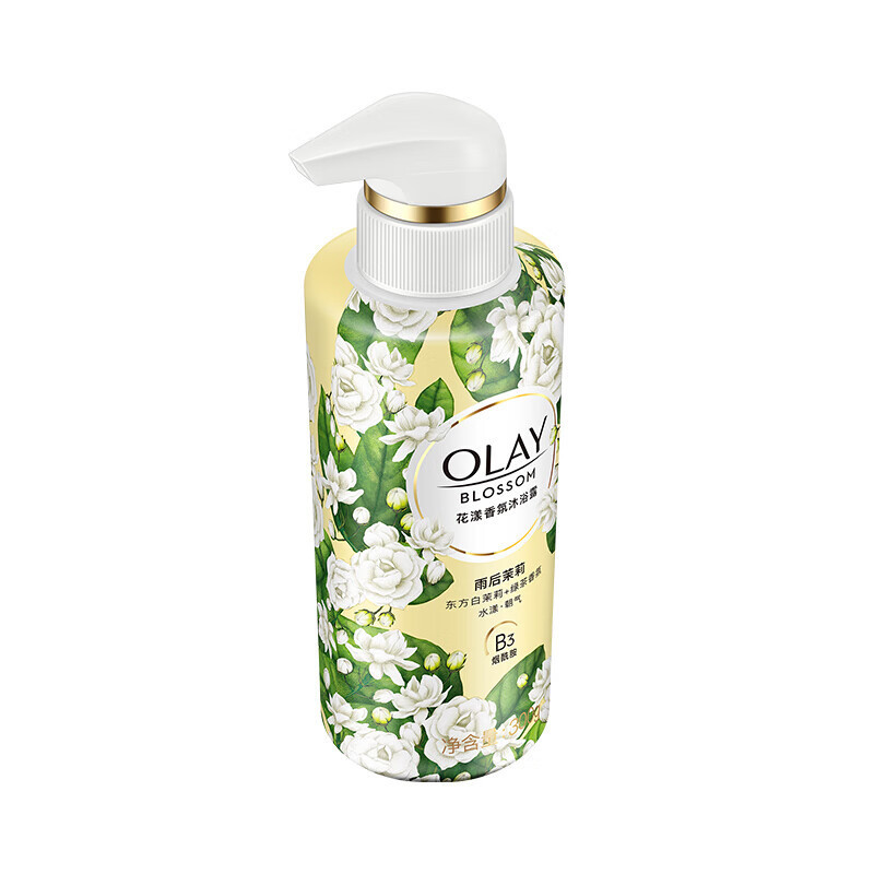 玉兰油(OLAY)沐浴露沐浴乳 雨后茉莉花漾香氛沐浴露 300g高清大图