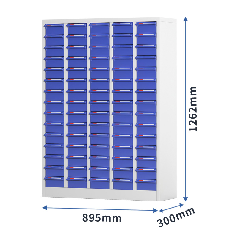 臻远 ZYLJG-W24 零件柜 75抽蓝色无门大号 895*300*1262高清大图