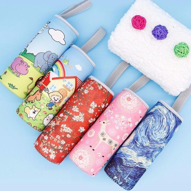 杯套保温杯杯套玻璃杯便携套通用隔热防烫防摔水杯子袋水杯保护套小号