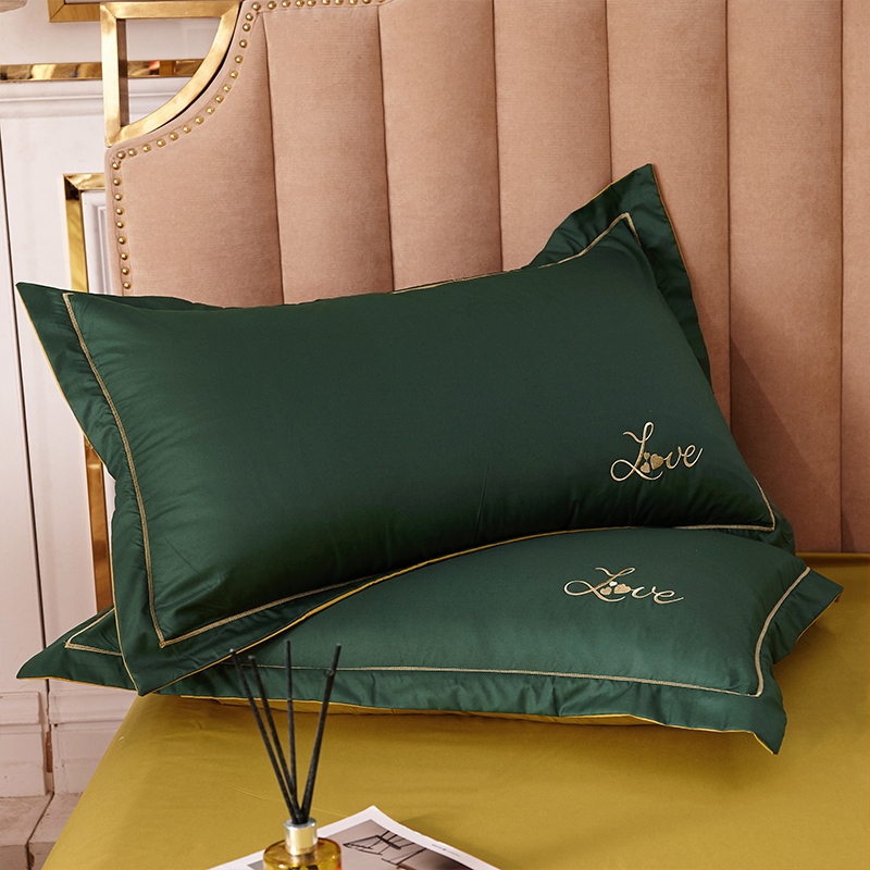 美帮汇简约色北欧床上四件套1.8m被单双人床被罩刺绣床单单人宿舍高清大图