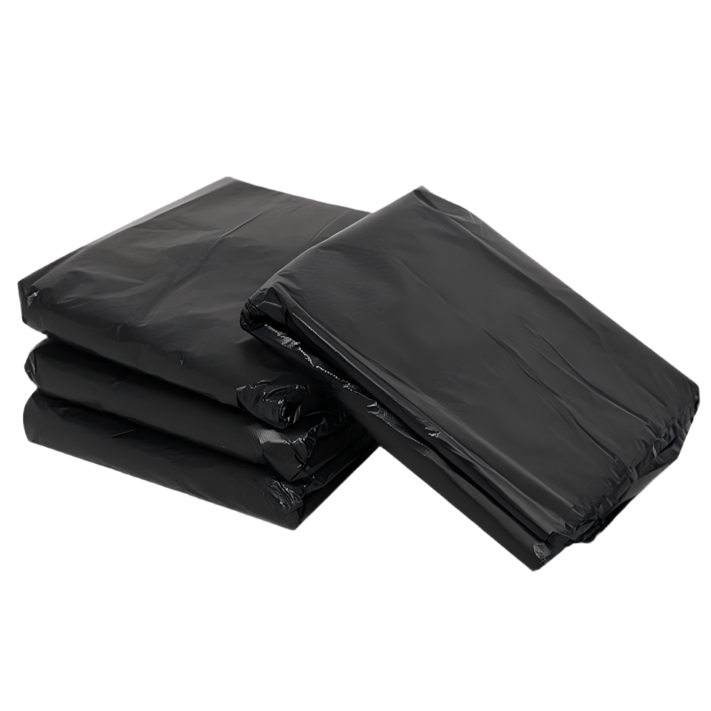 豫众诺 黑色 平口垃圾袋 850*650mm/5丝 个高清大图