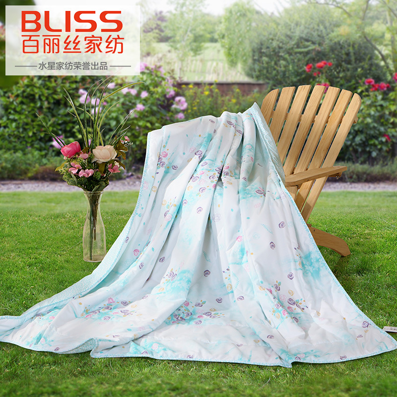 百丽丝(BLISS)水星家纺出品 清新印花新花栖夏被纤维被其他 床上用品空调被被子被芯