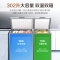 澳柯玛BCD-302CHNEV,铂金灰,顶开双温冷柜家用商用冷冻冷藏冰柜冷藏全铜管