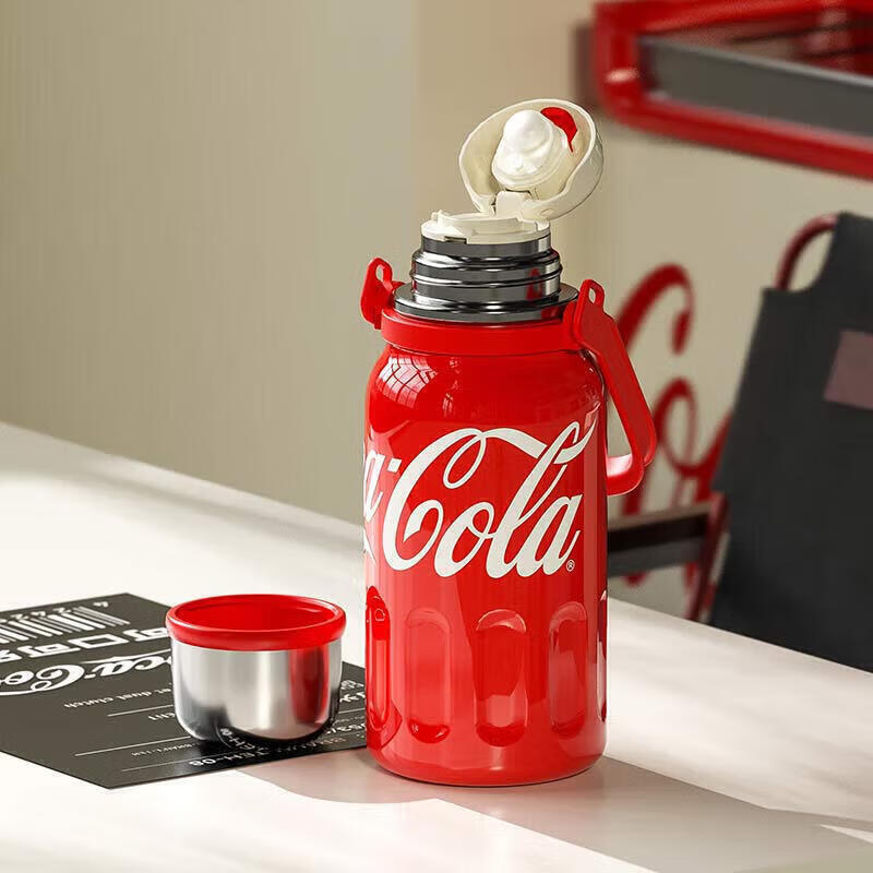 格沵可口可乐联名款律动保温杯800ml(可乐红)GE-CK23AW-B35GE-CK23AW-B36