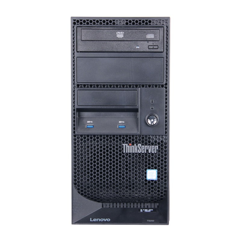 联想 TS250/ThinkSystem ST58 E3-1225V6 4核3.3G主频 16GB/1T 小型服务器主机