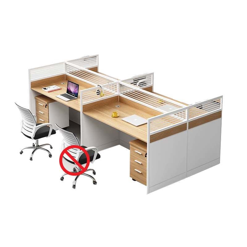 中豫鑫泽 ZYXZ5031816 屏风办公桌职员工位卡座 对坐四人位含柜