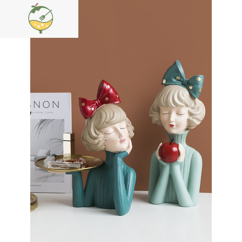 yicheng北欧轻奢玄关钥匙收纳小摆件家居客厅酒柜装饰品乔迁新居礼品