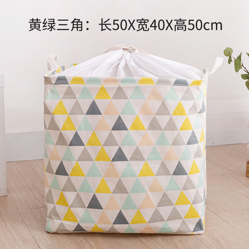 家用布艺衣物收纳箱特大号折叠棉被袋脏衣篮放脏衣服玩具的收纳筐 三维工匠高清大图