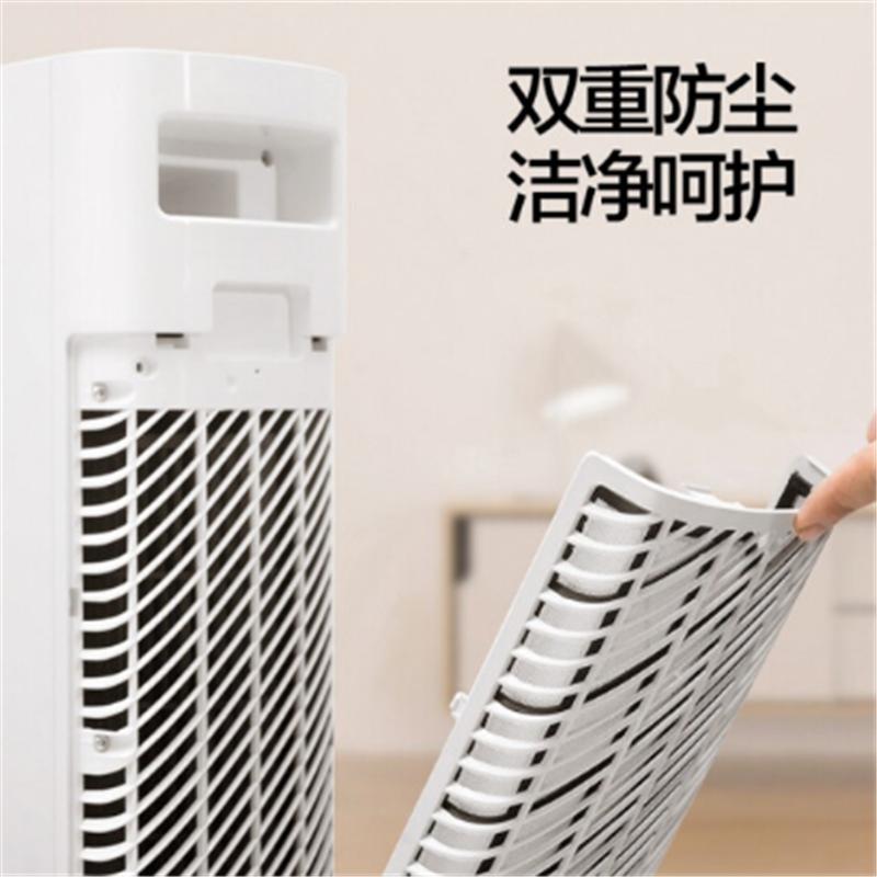 美的暖风机家用取暖器冷暖两用APP遥控立式电热扇WIFI智能定时暖风扇客厅卧室办公室节能低噪速热 HFY22ES 耀世白高清大图