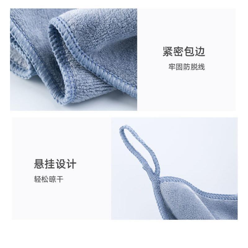 茶花抹布厨房洗碗布吸水不掉毛不沾油百洁布擦玻璃清洁布擦手布 [夹棉]30cm*30cm 3片(共1包)