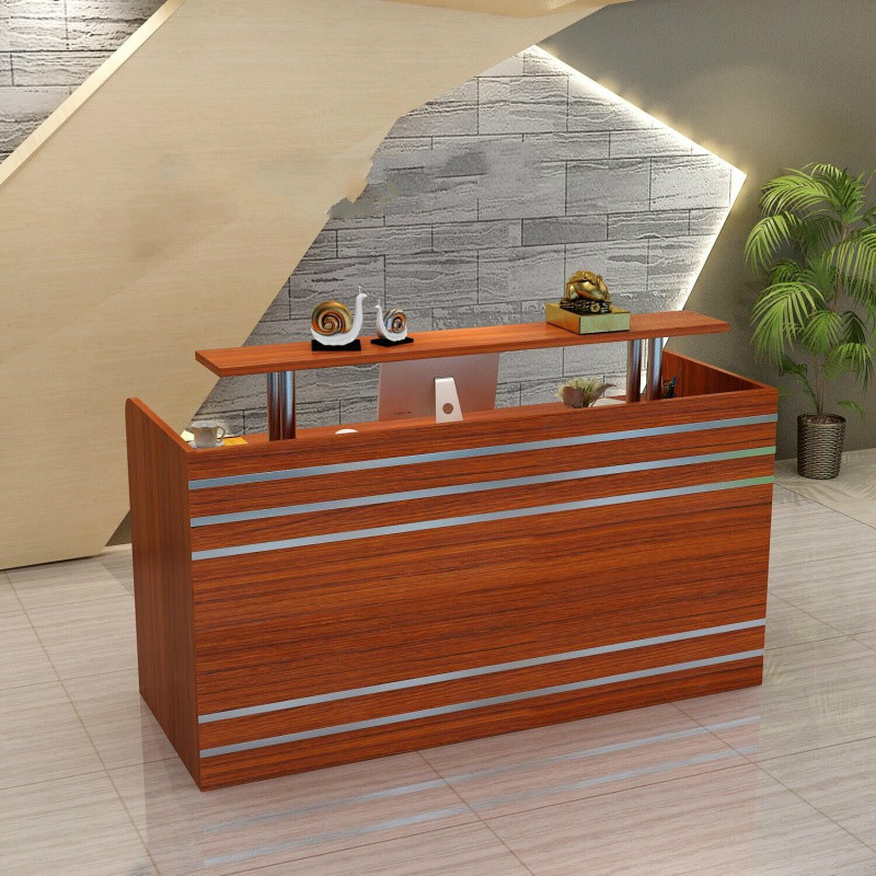 兰缪(la miu)超市家具001 兮木收银台柜台简约现代吧台桌小型超市服装