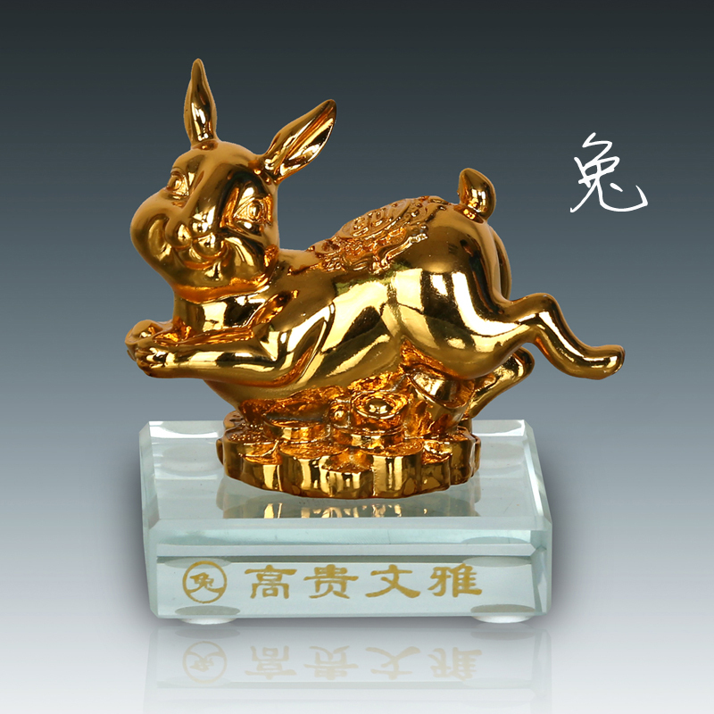 汽车高档十二生肖摆件鼠牛虎兔蛇马羊猴工艺品车载摆设车内装饰品