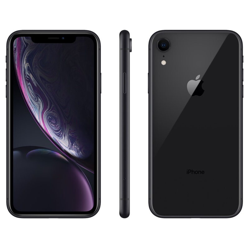 [全新原装正品]Apple /苹果iPhone XR 移动联通电信4G全网通智能手机美版有锁 64GB 黑色[裸机]